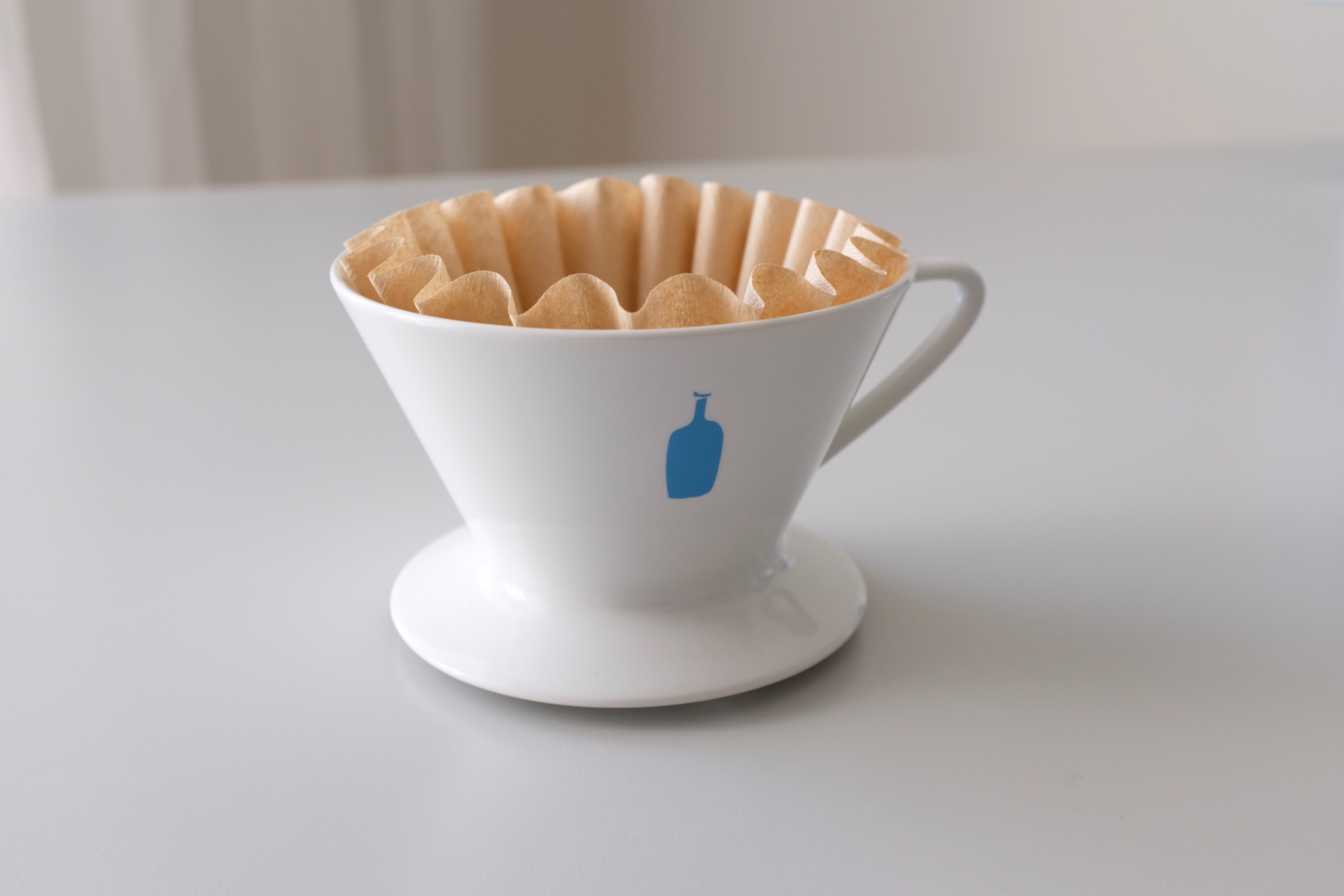 Blue Bottle Dripper with Blue Bottle Coffee Filters